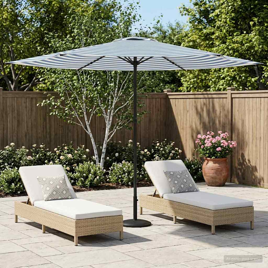 vidaXL Sombrilla de jardín 300 x 300 cm Poliéster Rectangular