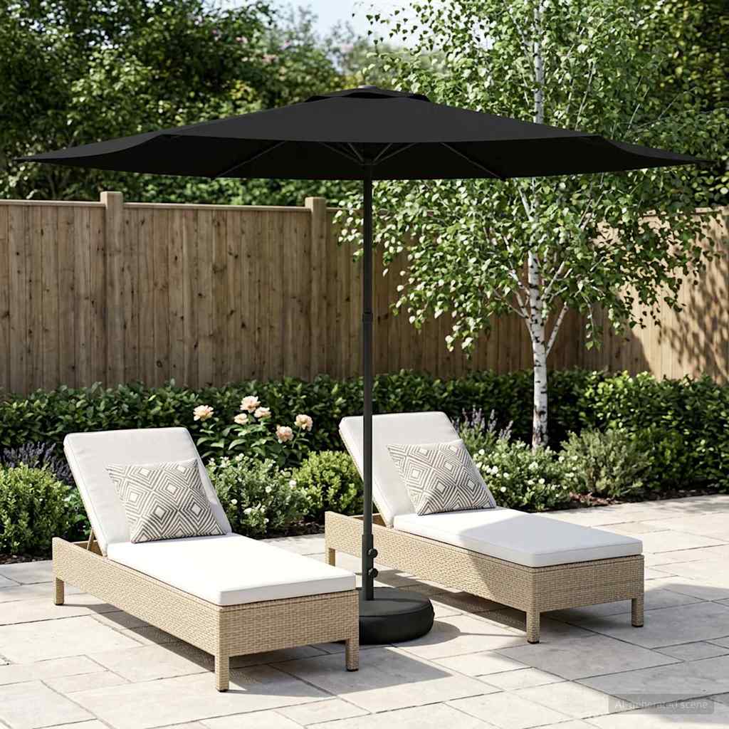 vidaXL Paraguas de Jardín con Base 300 x 300 cm Poliéster Rectangular