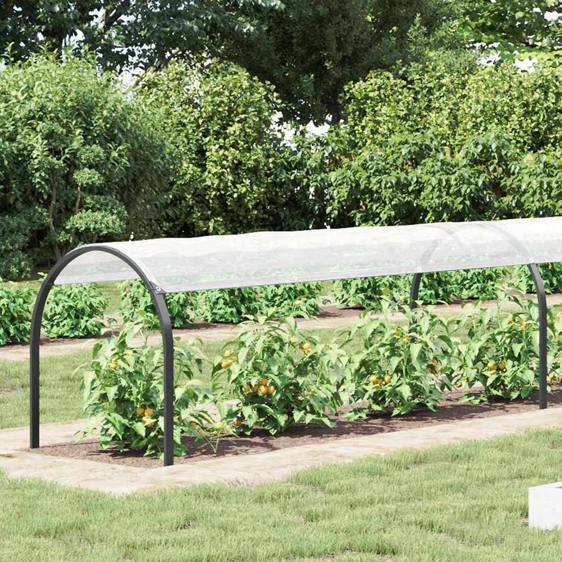 vidaXL Cubierta para plantas Transparente 20 x 1,5 m PE