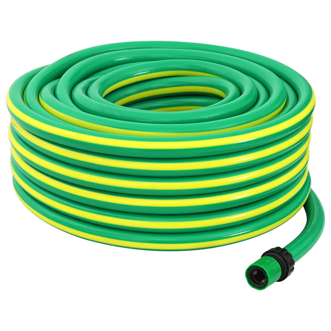 vidaXL Manguera de jardín 5 capas Verde y amarillo 3/4'' 20 m PVC