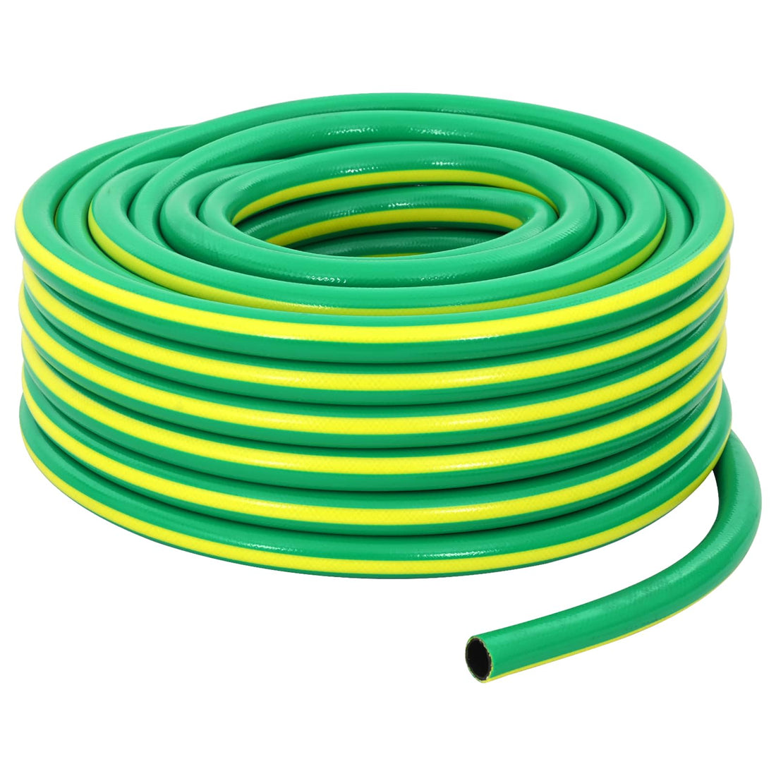 vidaXL Manguera de jardín 5 capas Verde y amarillo 1" 20 m PVC