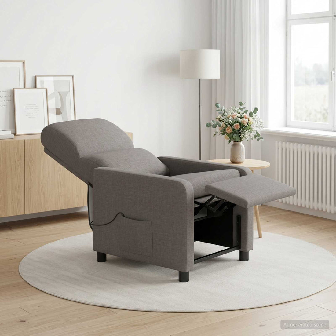 vidaXL Silla de masajes reclinable Topo
