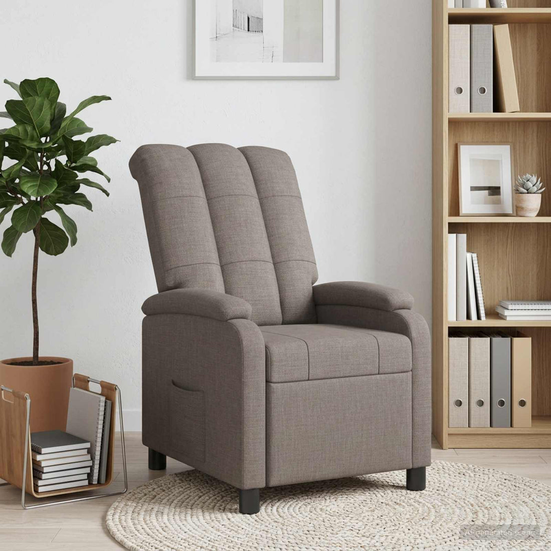 vidaXL Recliner Topo Tela