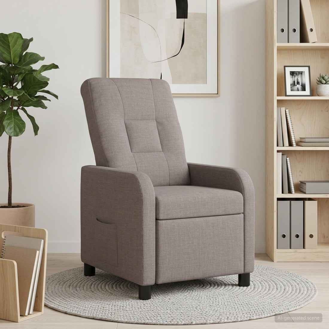 vidaXL Recliner Topo Tela