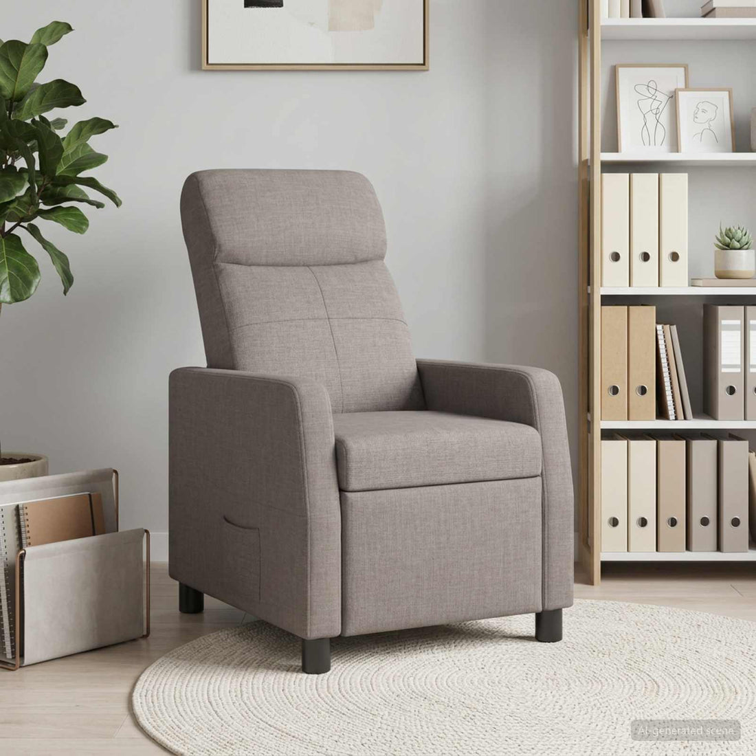 vidaXL Recliner Topo Tela