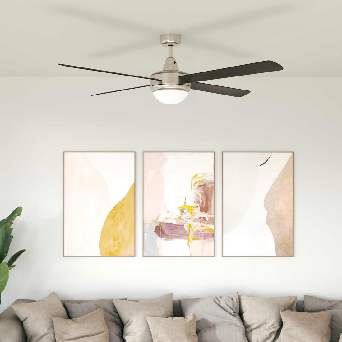 vidaXL Ventilador de Techo con Luz y Control Remoto Ø 130 cm