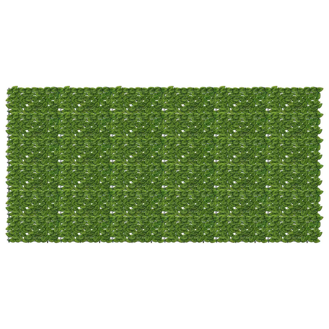 vidaXL Pantalla de balcón con hojas Verde y amarillo 300 x 150 cm