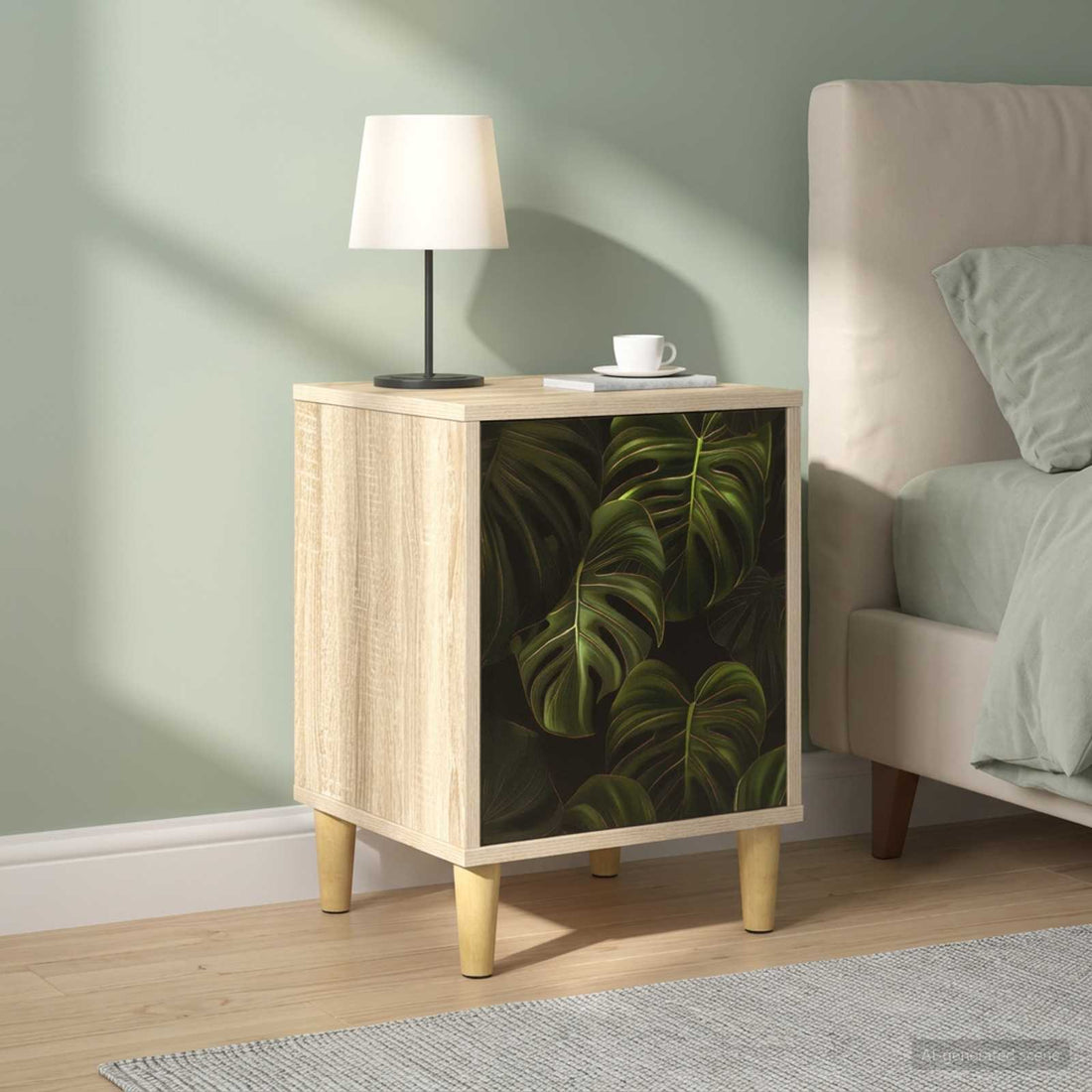 vidaXL Mesa de noche ELBURG 2 uds. Roble Sonoma 36 x 33 x 50 cm