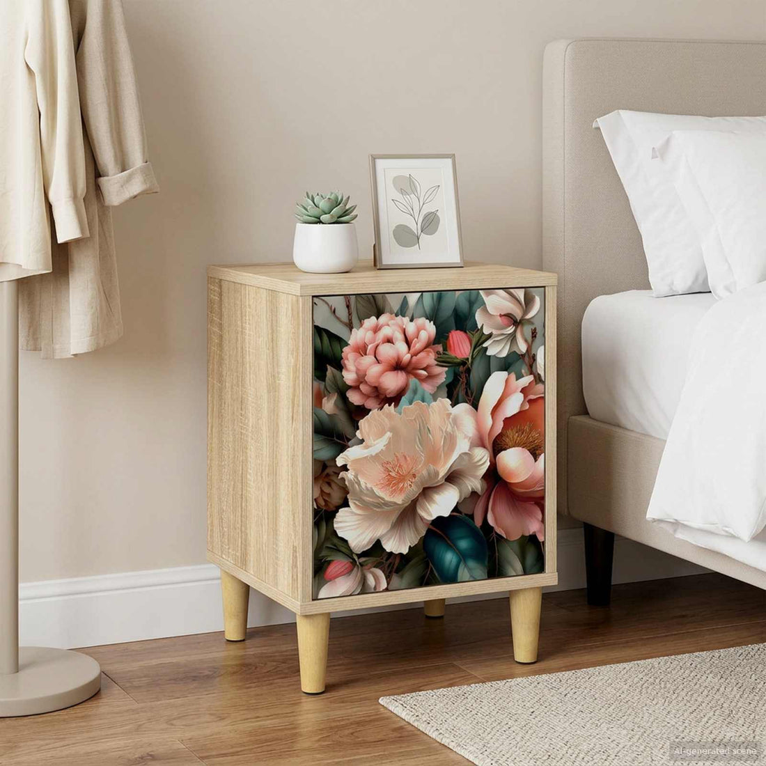 vidaXL Mesa de noche BORNE Roble Sonoma 36 x 33 x 50 cm