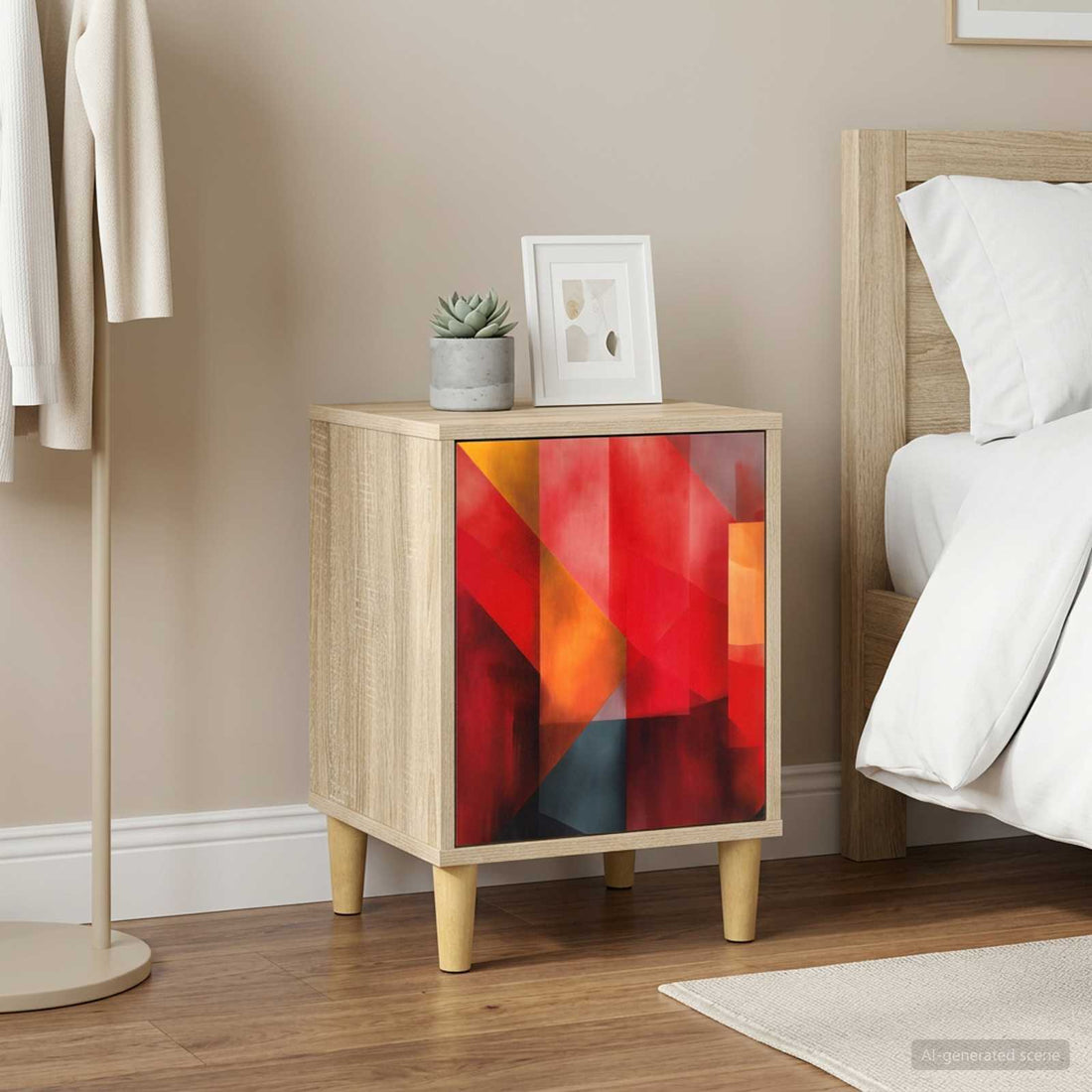 vidaXL Mesa de noche HEESCH 2 uds. Roble Sonoma 36 x 33 x 50 cm