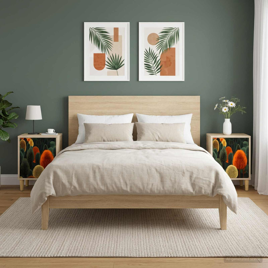 vidaXL Mesa de noche ZAANDAM 2 uds. Roble Sonoma 36 x 33 x 50 cm