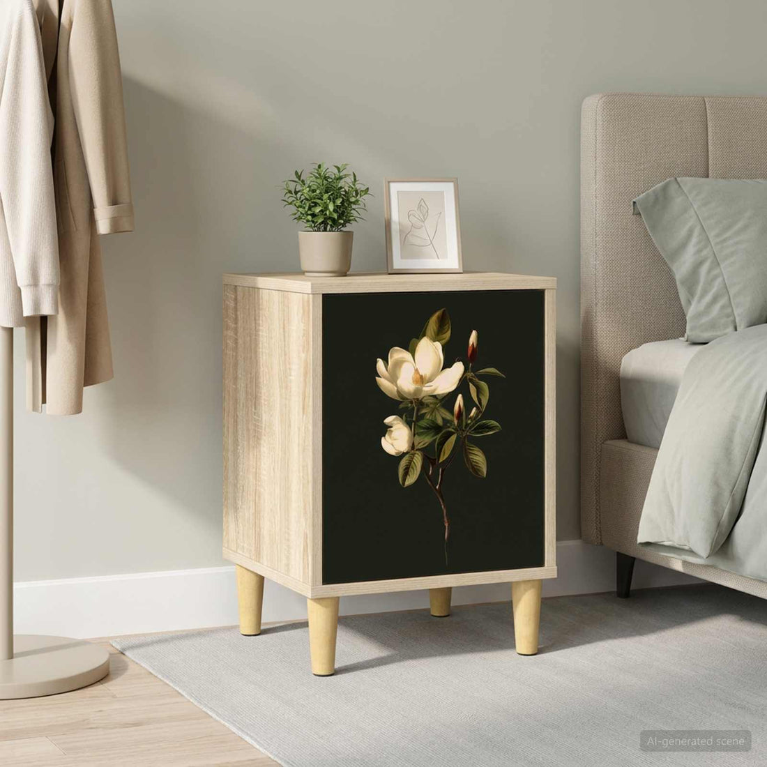 vidaXL Mesa de noche BREMEN Roble Sonoma 36 x 33 x 50 cm