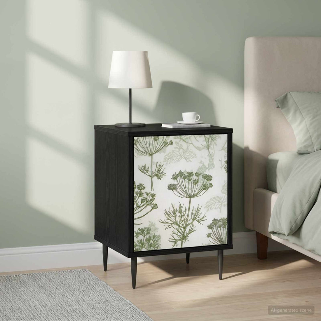 vidaXL Mesa de noche GOTHA 2 uds. Roble Negro 36 x 33 x 51 cm