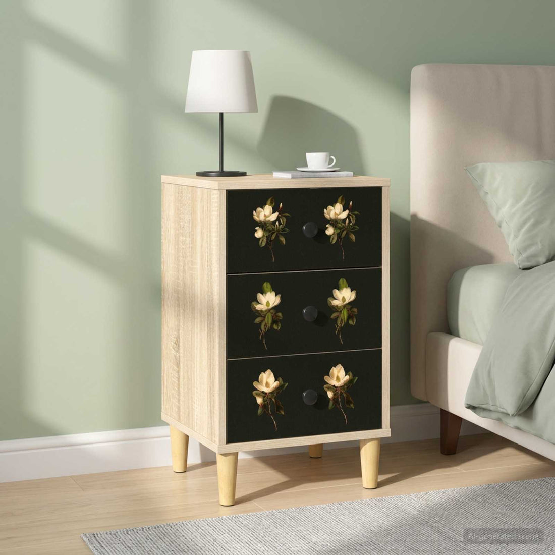 vidaXL Mesa de noche BREMEN 2 uds. Roble Sonoma 36 x 33 x 60 cm