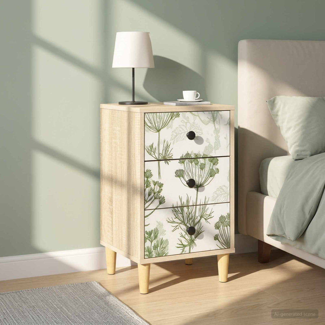 vidaXL Mesa de noche GOTHA 2 uds. Roble Sonoma 36 x 33 x 60 cm