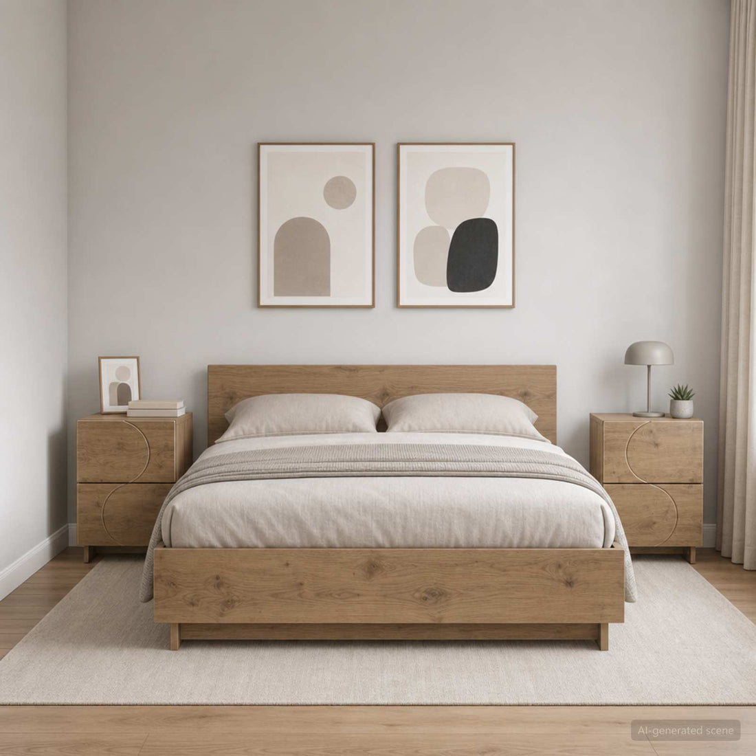 vidaXL Mesa de noche 2 uds. Roble artisan 33,5 x 34,5 x 50 cm