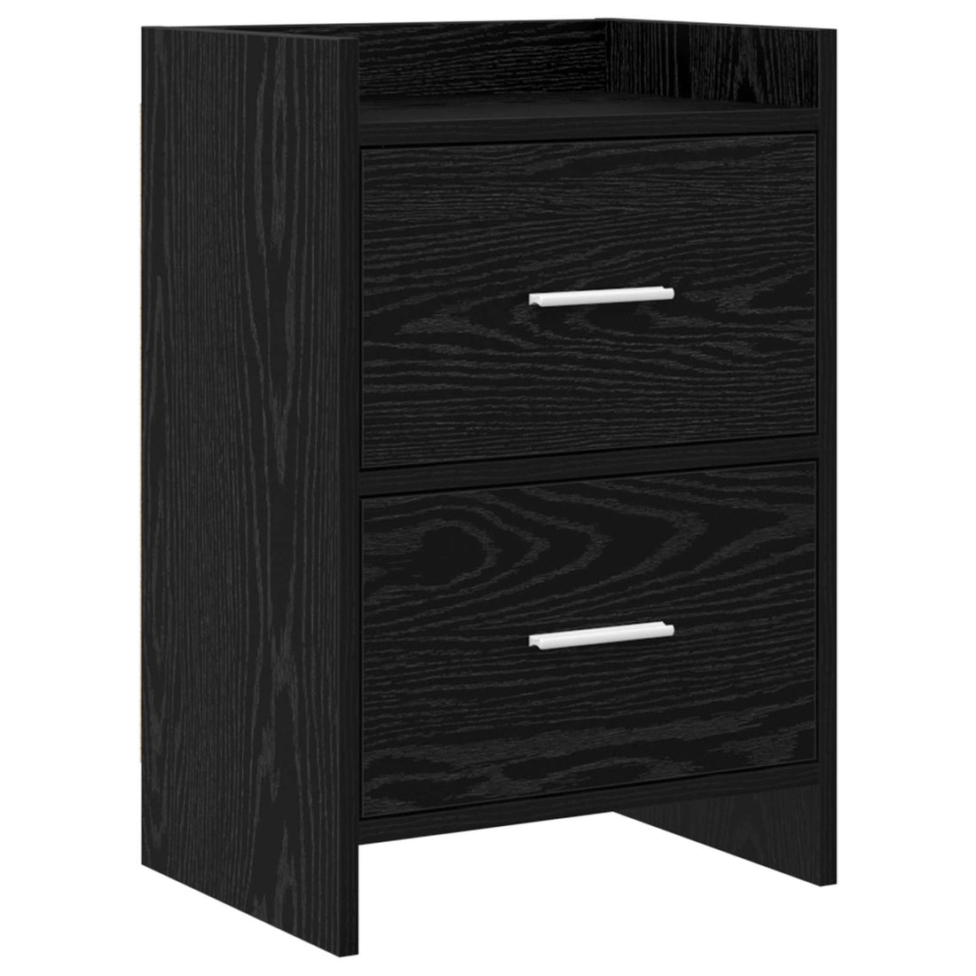 vidaXL Mesas de noche Roble Negro 40 x 30 x 60 cm Madera de ingeniería