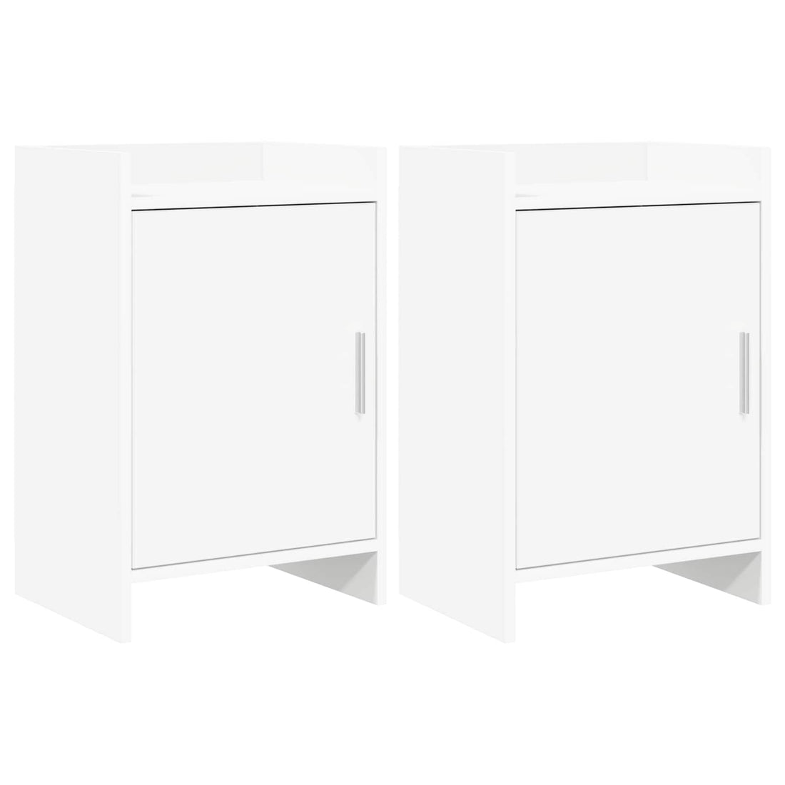 vidaXL Mesas de noche 2 uds. Blanco 40 x 30 x 60 cm