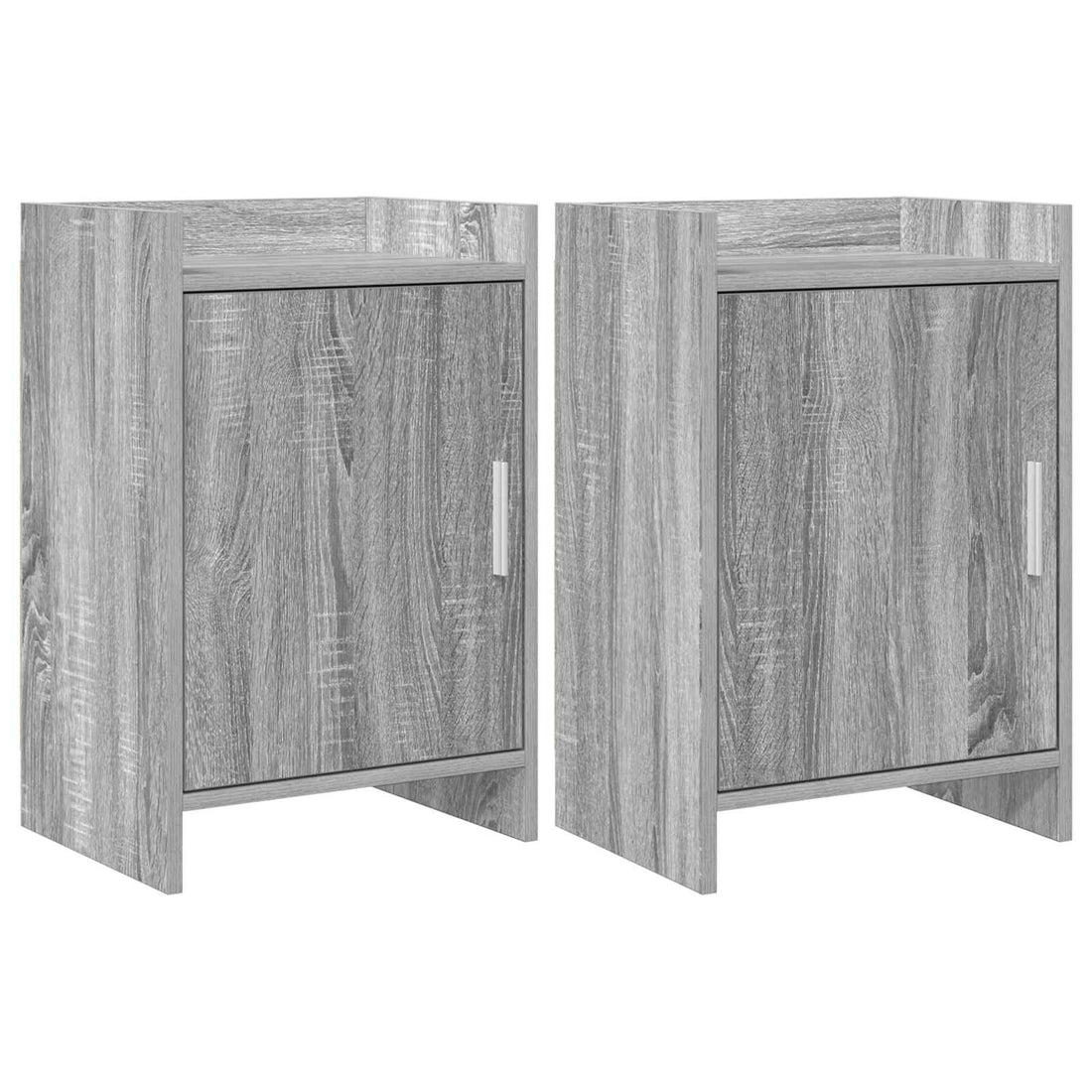 vidaXL Mesas de noche 2 uds. Sonoma gris 40 x 30 x 60 cm