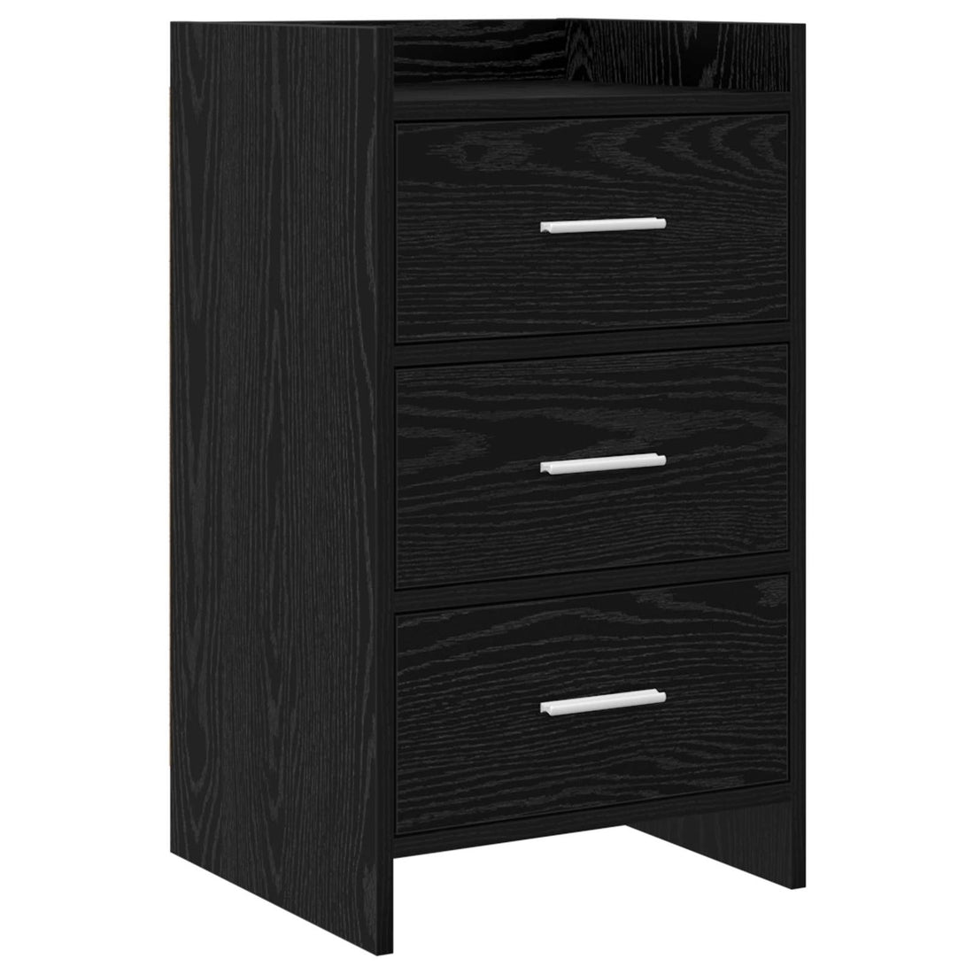 vidaXL Mesas de noche Roble Negro 40 x 36 x 70 cm Madera de ingeniería