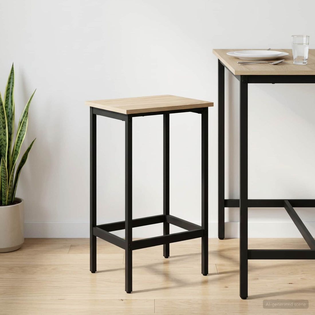 vidaXL Taburete de bar Roble Sonoma 40 x 32 x 74 cm