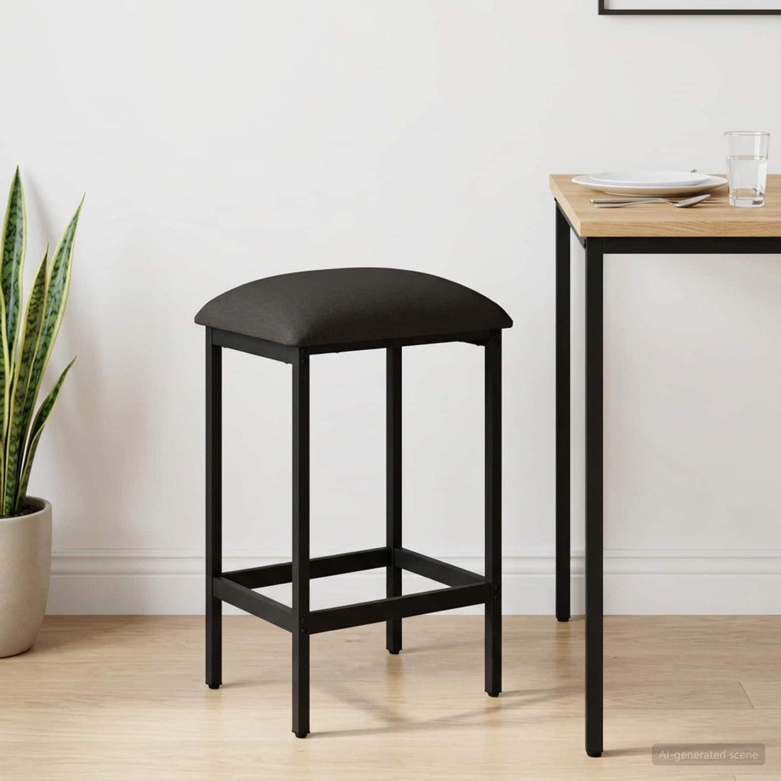 vidaXL Taburete de bar Gris oscuro 40 x 32 x 64 cm