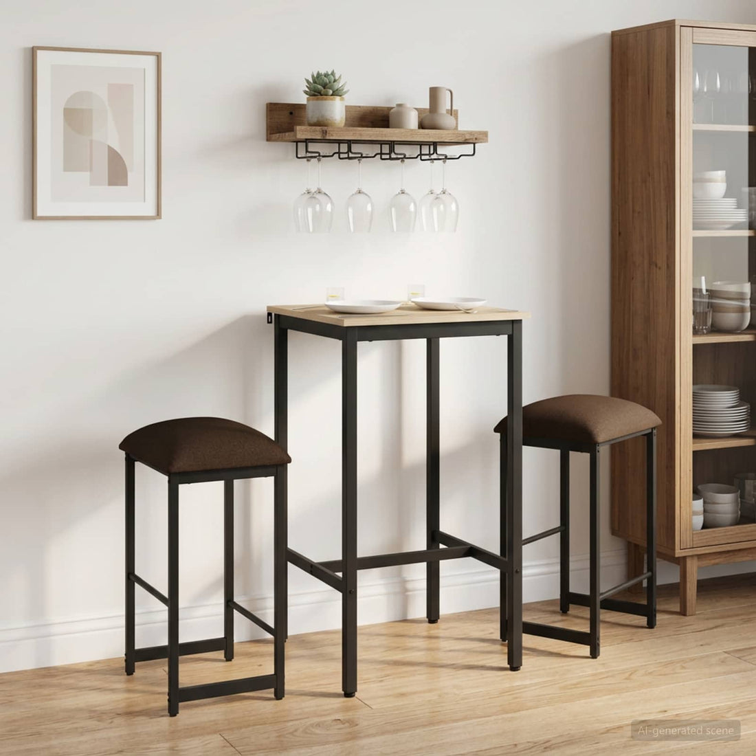 vidaXL Taburete de bar 2 uds. Topo 40 x 32 x 64 cm