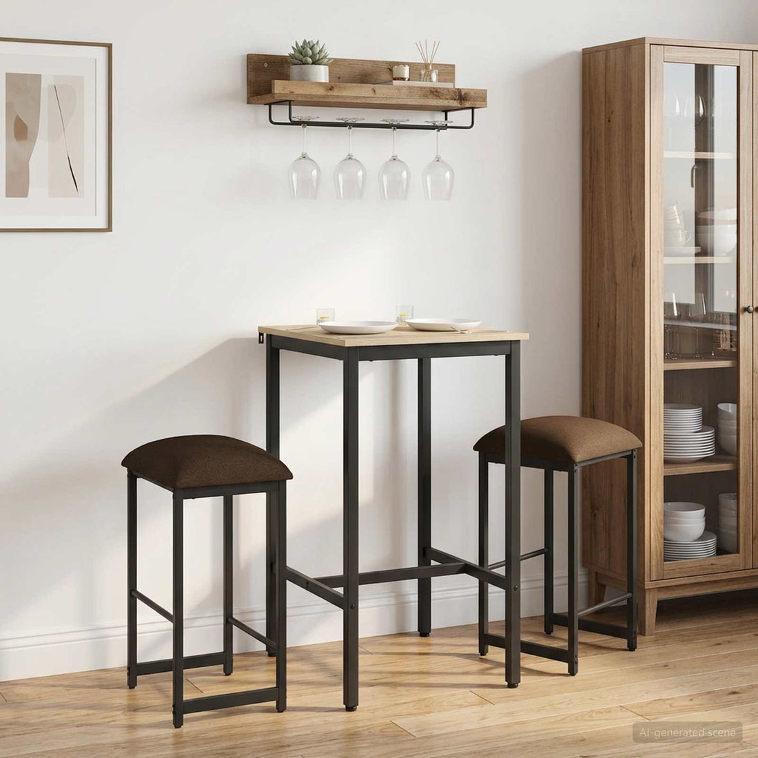 vidaXL Taburete de bar 2 uds. Topo 40 x 32 x 74 cm