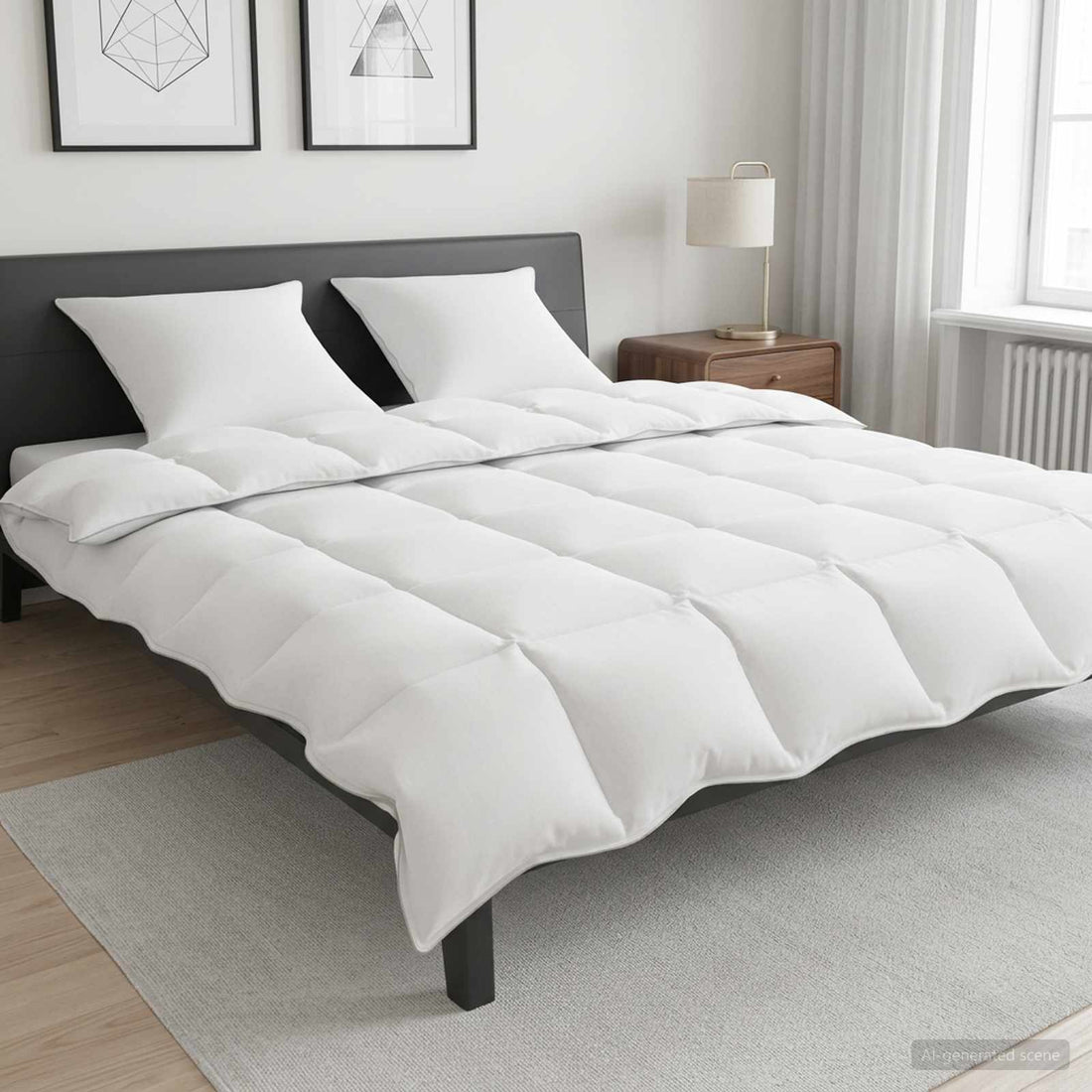 vidaXL Edredón de Invierno Blanco 200 x 220 cm Bambú