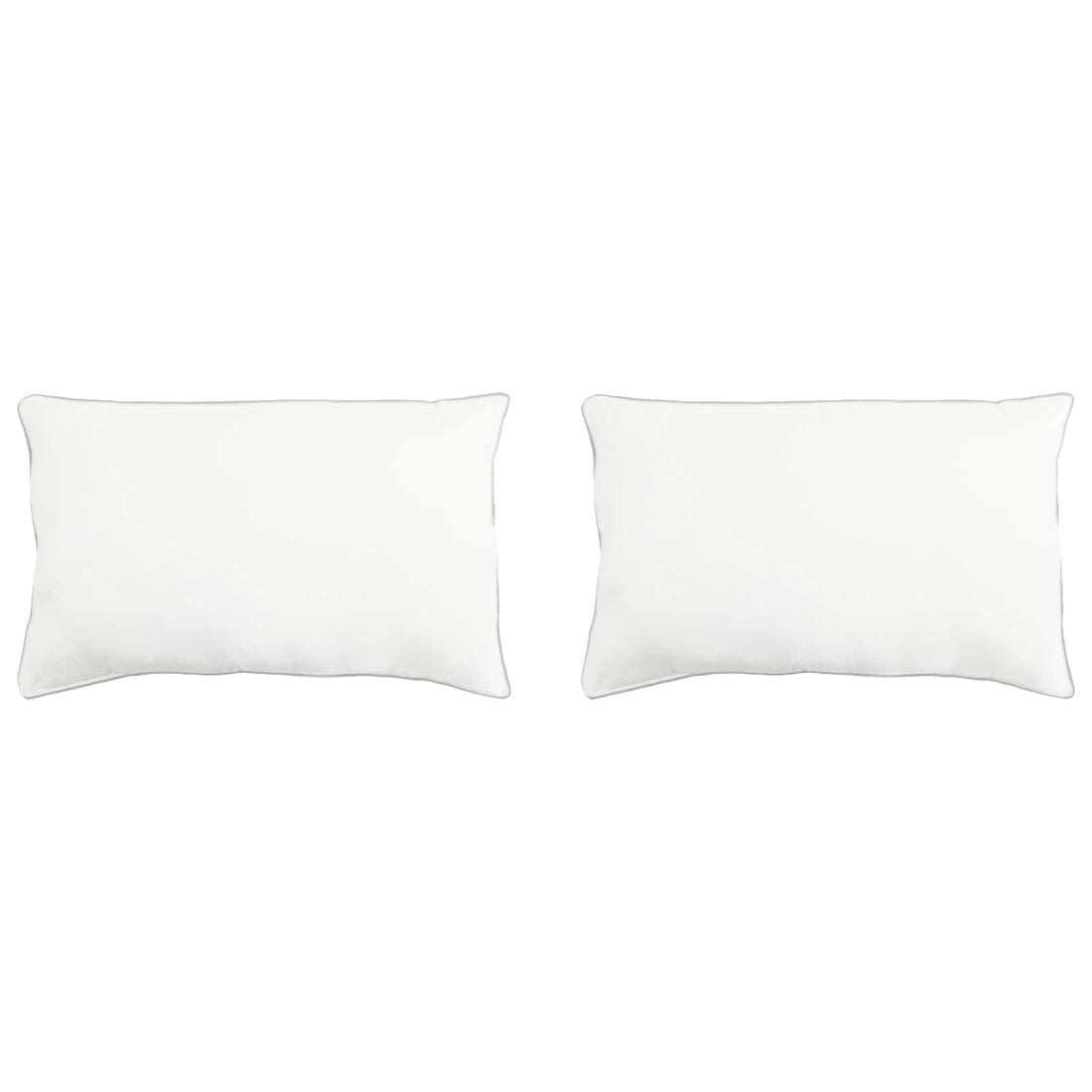 vidaXL Almohada 2 uds. 40 x 60 cm Fibra de bambú Blanco