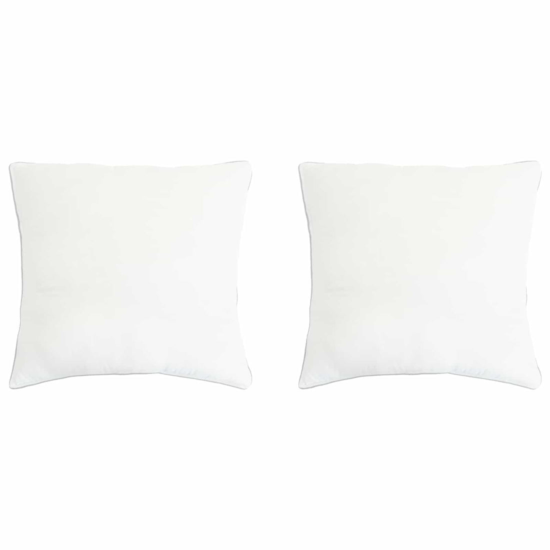 vidaXL Almohada 2 uds. 80 x 80 cm Fibra de bambú Blanco