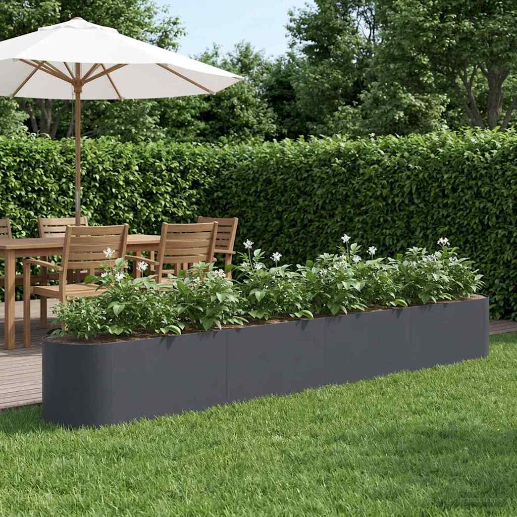 vidaXL Cama de Jardín Elevada Gris antracita 360 x 40 x 40 cm
