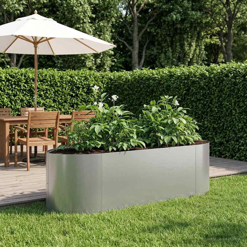 vidaXL Cama de Jardín Elevada Acero Galvanizado 140 x 40 x 40 cm Acero