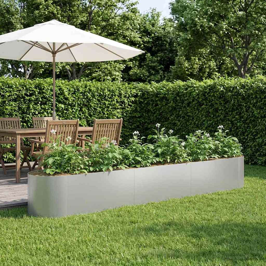vidaXL Cama de Jardín Elevada Acero Galvanizado 300 x 40 x 40 cm Acero