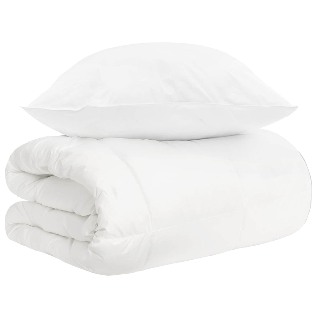 vidaXL Juego de Edredón 2 uds. Blanco Fibra de bambú