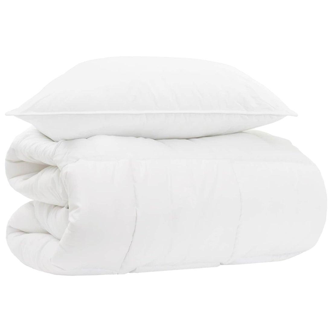 vidaXL Conjunto de Edredón y Almohadas 2 uds. Blanco Fibra de bambú