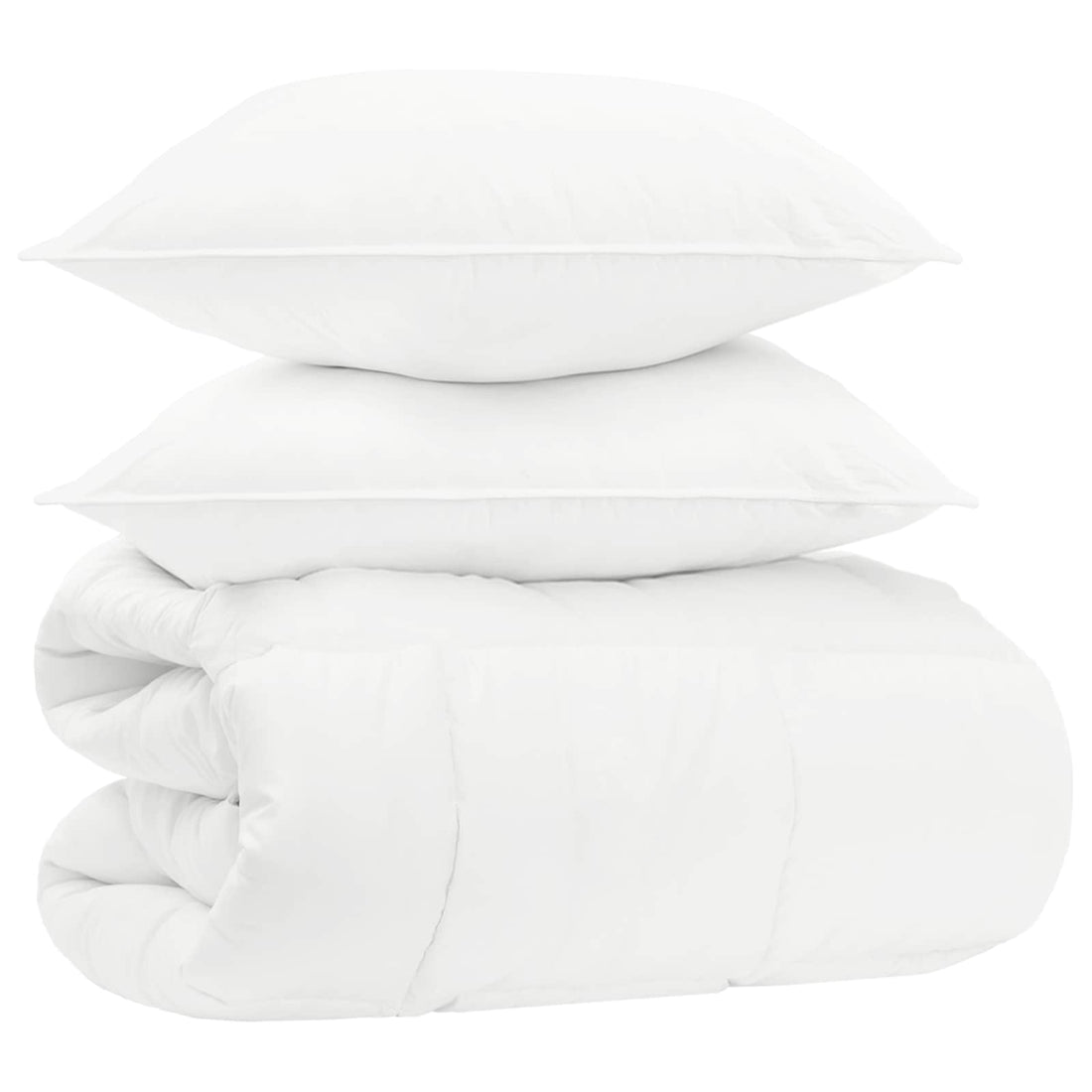 vidaXL Juego de Duvet de Invierno 3 uds. Blanco Fibra de bambú