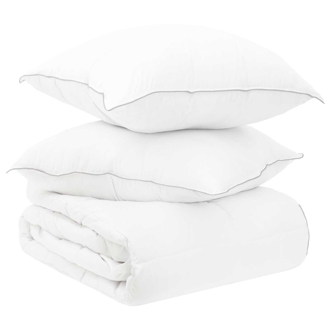 vidaXL Juego de Edredón 2 uds. 200 x 240 cm Verano 150 gsm Blanco