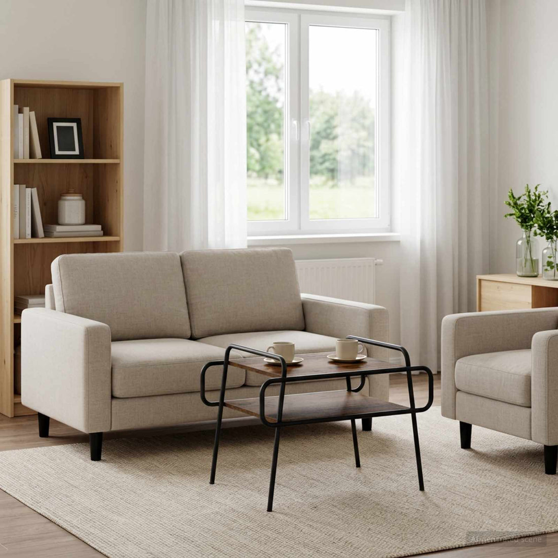 vidaXL Mesa de centro Madera envejecida 70 x 50 x 51 cm