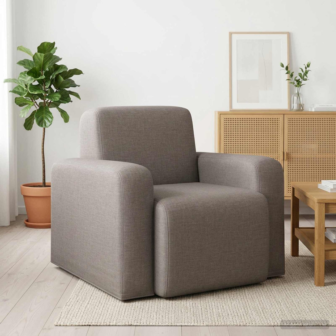 vidaXL Sillón Topo Tela