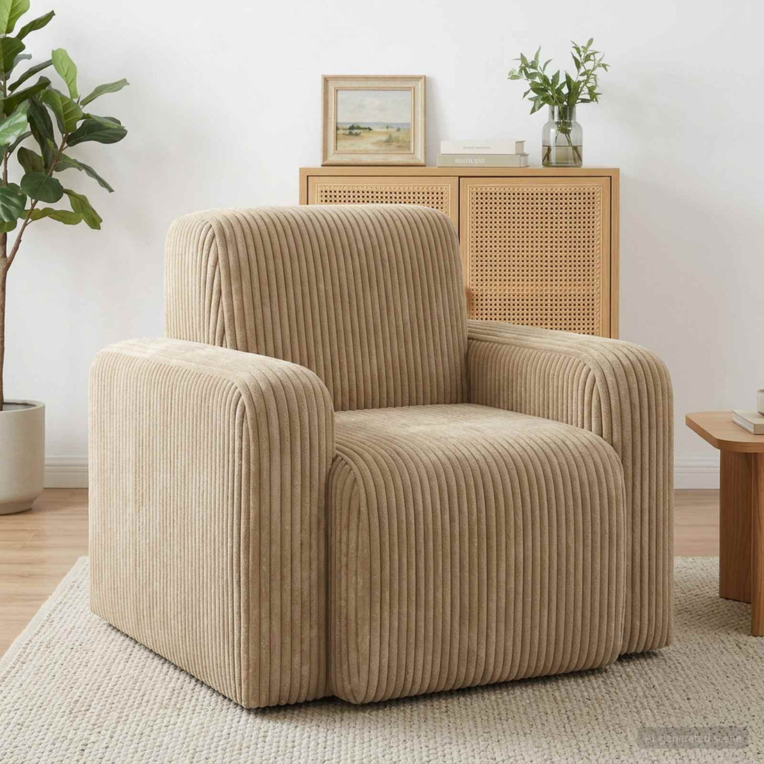 vidaXL Sillón Topo pana