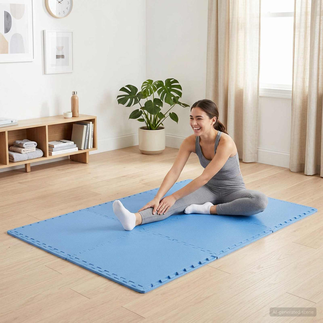 vidaXL Alfombrillas de Piso 40 uds. Azul 14,4 m² Espuma EVA