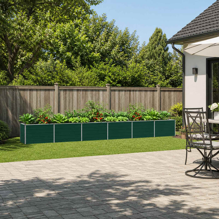 vidaXL Cama de Jardín Elevada Verde 480 x 40 x 55 cm