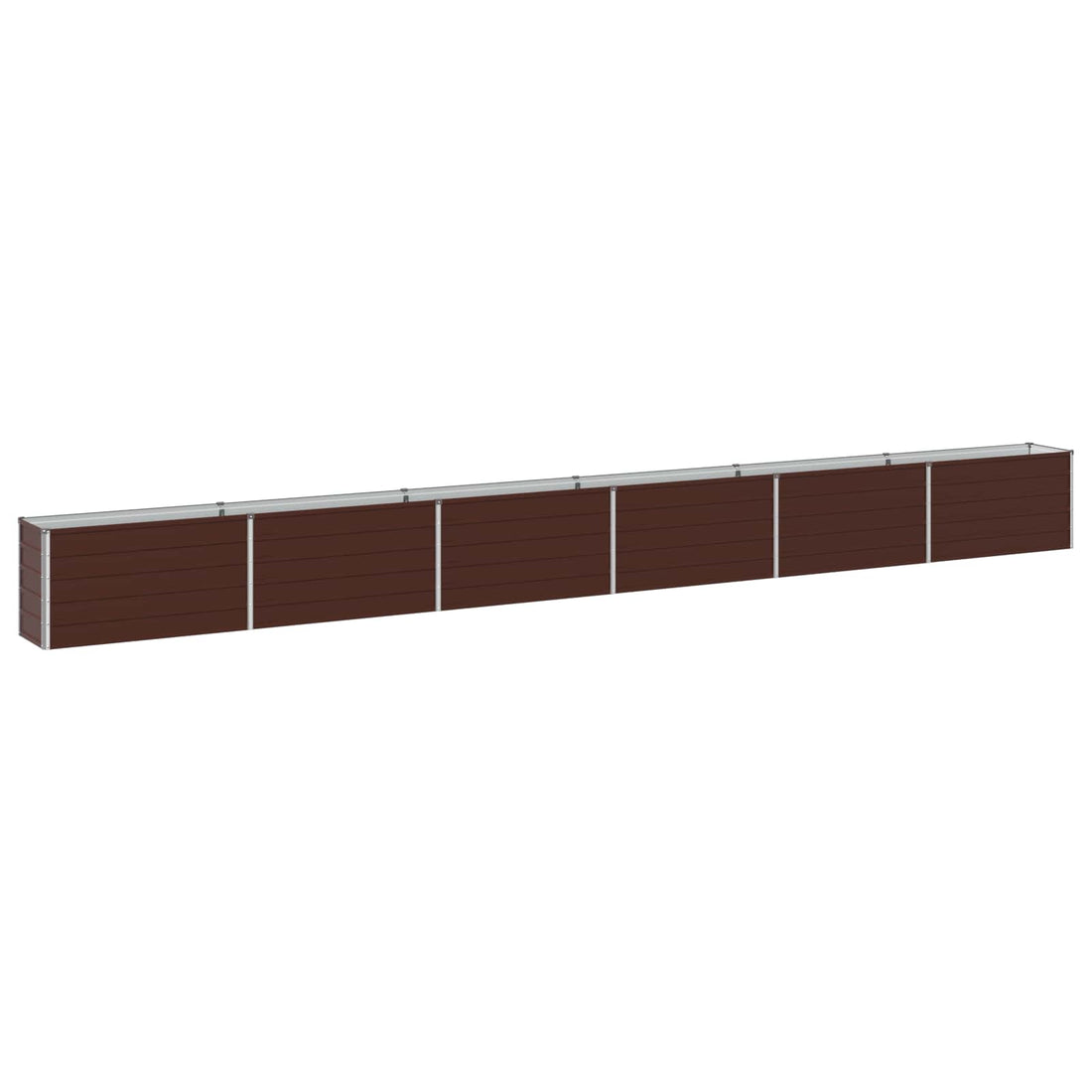 vidaXL Cama de Jardín Elevada Marrón 600 x 40 x 55 cm