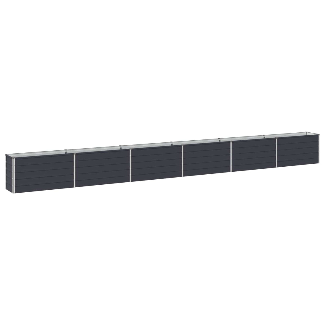 vidaXL Cama de Jardín Elevada Gris antracita 600 x 40 x 55 cm