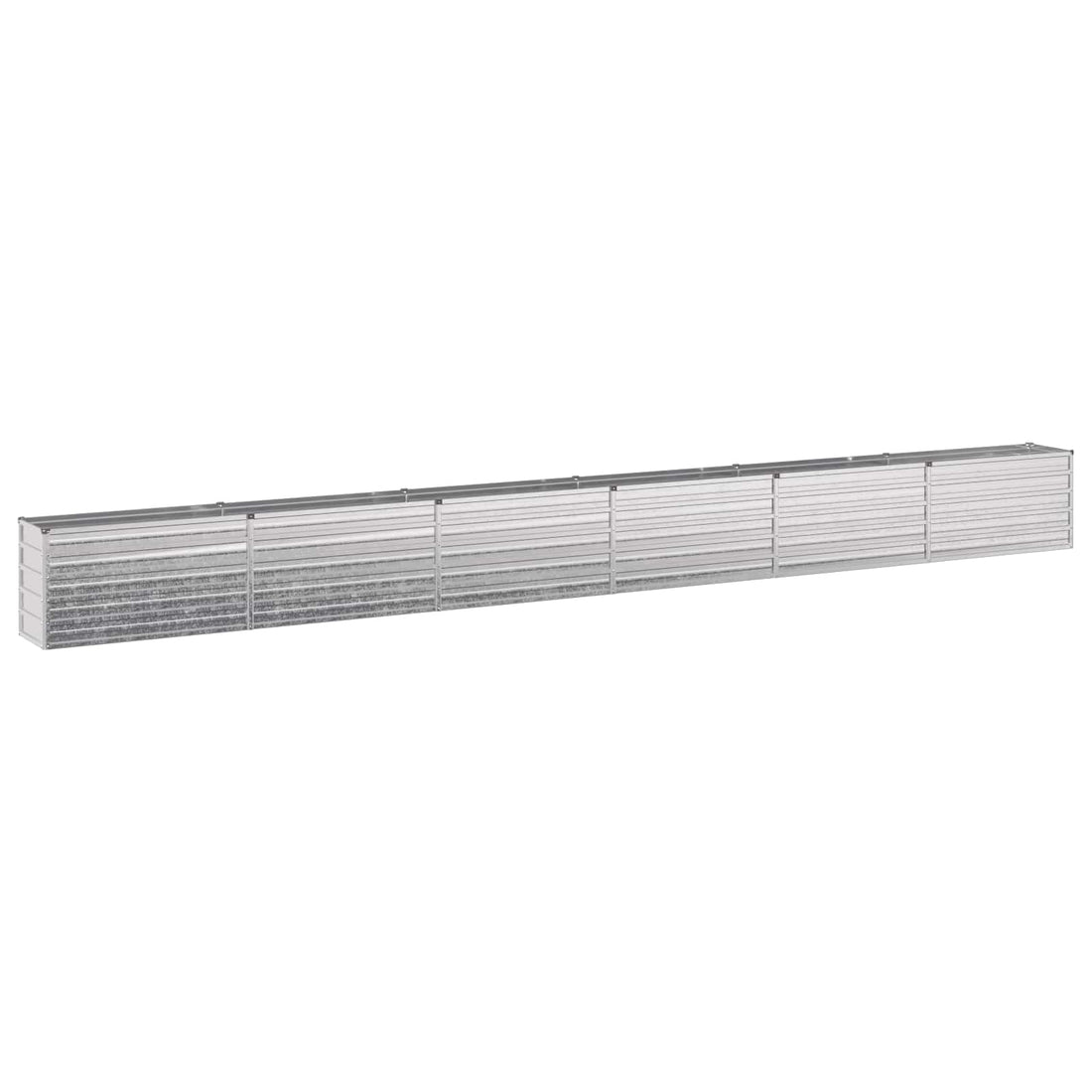 vidaXL Cama de Jardín Elevada Plateado 600 x 40 x 55 cm galvanizado