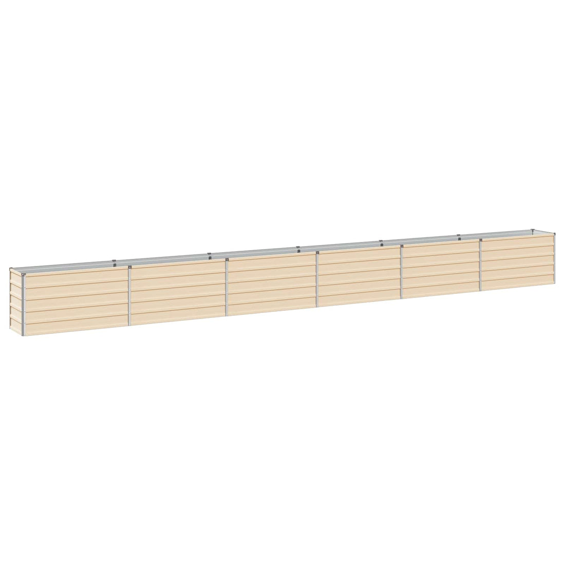 vidaXL Cama de Jardín Elevada Marfil 600 x 40 x 55 cm