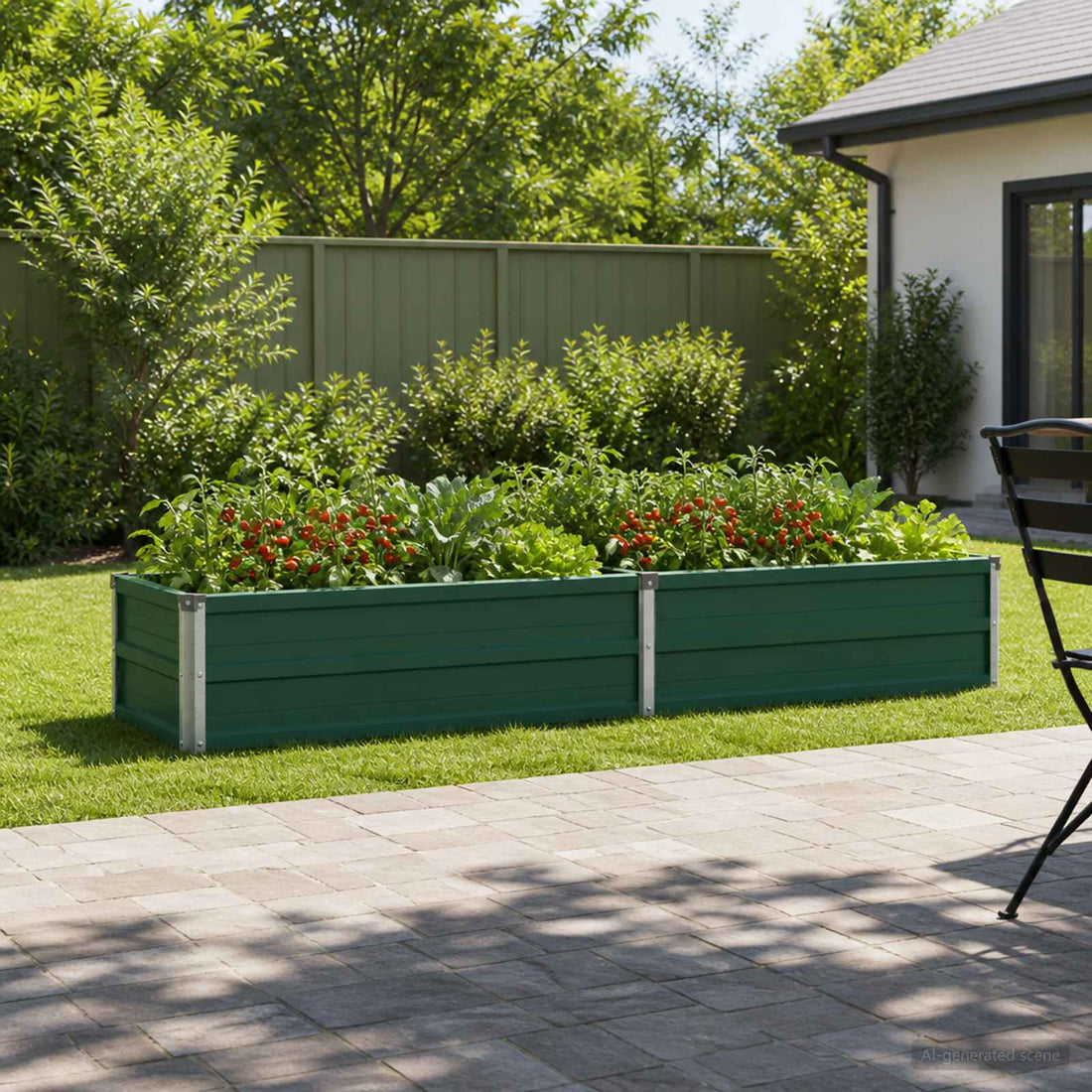 vidaXL Cama de Jardín Elevada Verde 160 x 40 x 24 cm