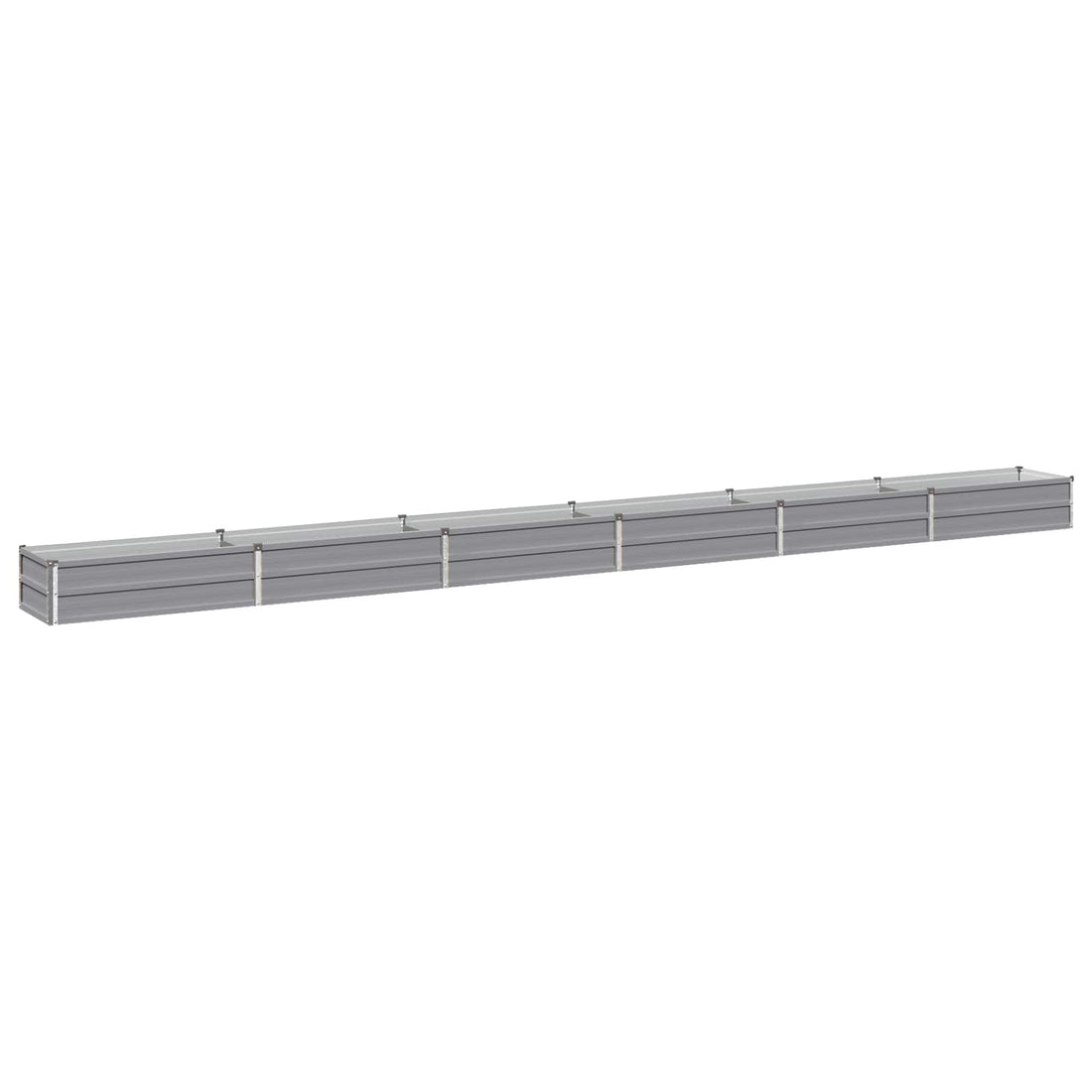 vidaXL Cama de Jardín Elevada Gris 480 x 40 x 24 cm