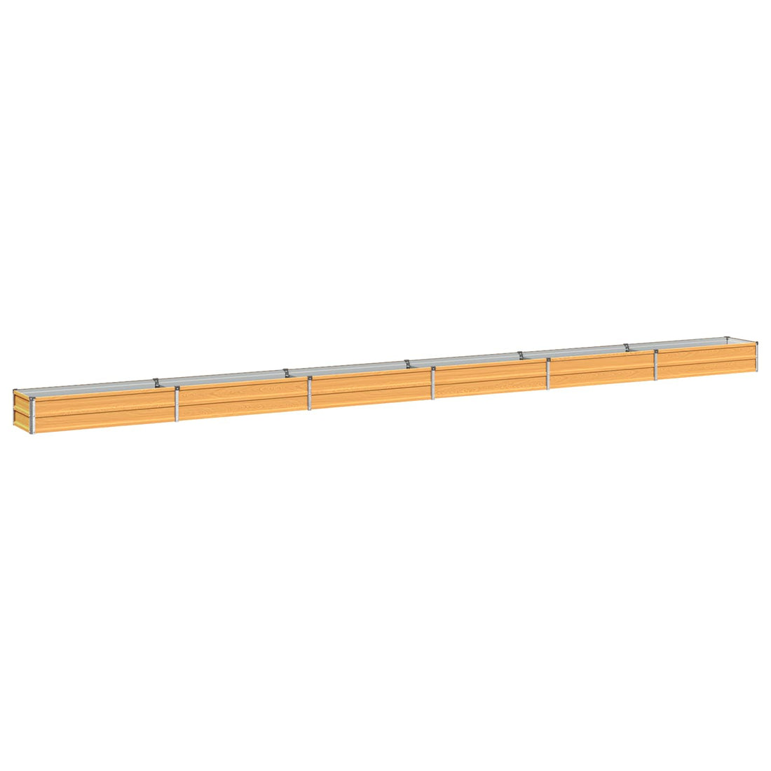 vidaXL Cama de Jardín Elevada Natural 600 x 40 x 24 cm